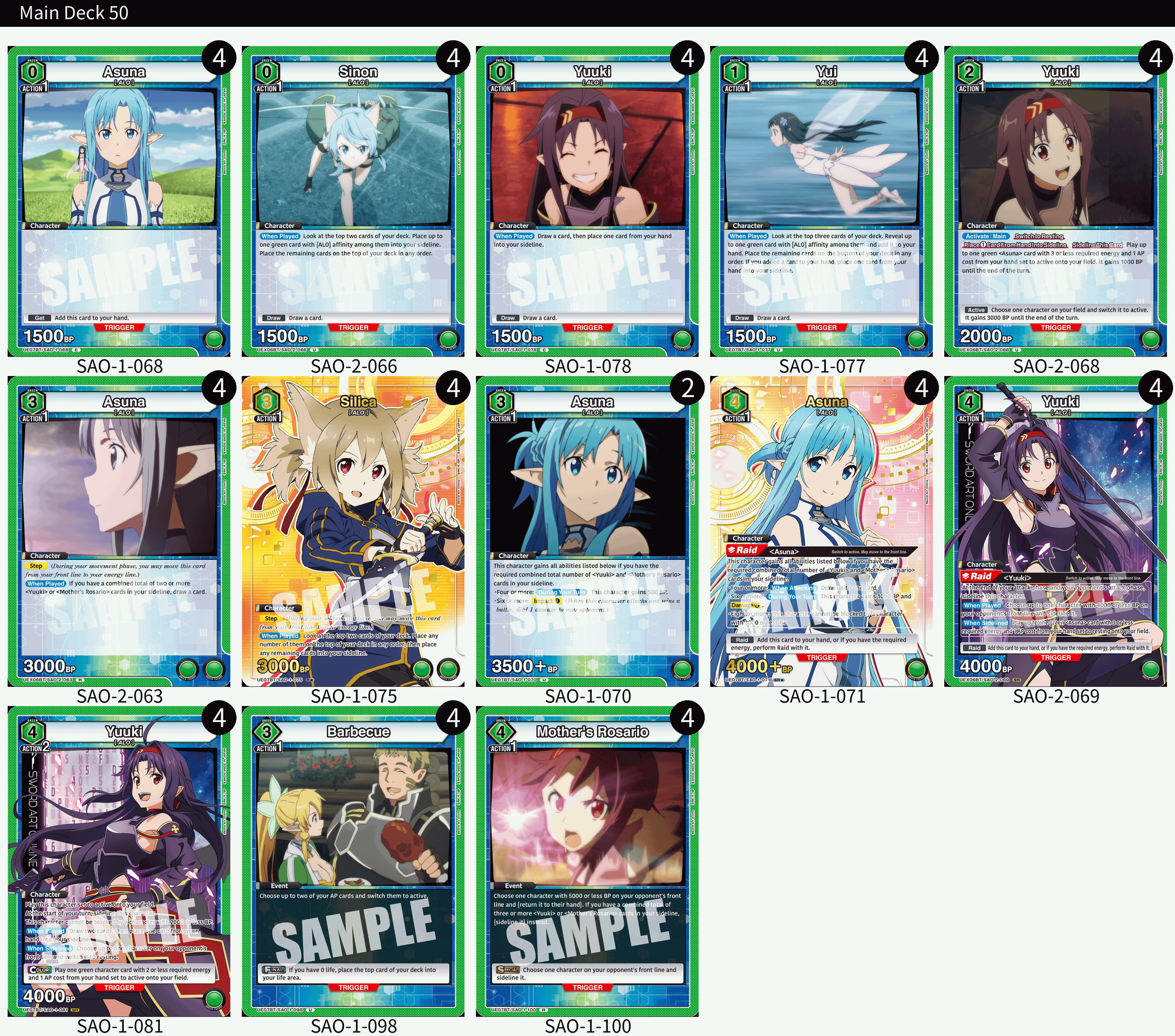 UNION ARENA: Every Sword Art Online Vol. 2 Deck, Ranked — Joseph